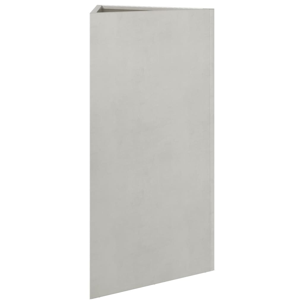 VidaXL Plantenbak driehoek 40x34,5x70 cm roestvrij staal