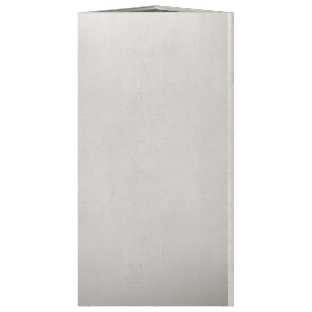 VidaXL Plantenbak driehoek 40x34,5x70 cm roestvrij staal