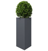 VidaXL Plantenbakken 2 st driehoek 40x34,5x70 cm staal antracietkleur