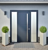 VidaXL Plantenbakken 2 st driehoek 40x34,5x70 cm staal wit