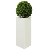 VidaXL Plantenbakken 2 st driehoek 40x34,5x70 cm staal wit