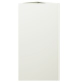 VidaXL Plantenbak driehoek 40x34,5x70 cm staal wit