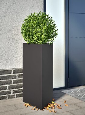 VidaXL Plantenbakken 2 st driehoek 40x34,5x70 cm staal zwart