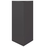 VidaXL Plantenbakken 2 st driehoek 40x34,5x70 cm staal zwart