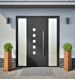 VidaXL Plantenbakken 2 st driehoek 30x26x75 cm cortenstaal