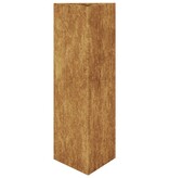 VidaXL Plantenbakken 2 st driehoek 30x26x75 cm cortenstaal