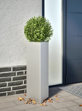 VidaXL Plantenbak driehoek 30x26x75 cm gegalvaniseerd staal