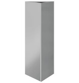 VidaXL Plantenbak driehoek 30x26x75 cm gegalvaniseerd staal