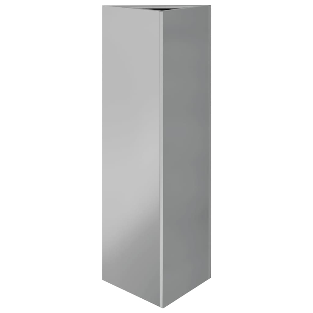 VidaXL Plantenbak driehoek 30x26x75 cm gegalvaniseerd staal