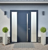 VidaXL Plantenbakken 2 st driehoek 30x26x75 cm roestvrij staal