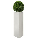 VidaXL Plantenbakken 2 st driehoek 30x26x75 cm roestvrij staal