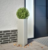 VidaXL Plantenbak driehoek 30x26x75 cm roestvrij staal