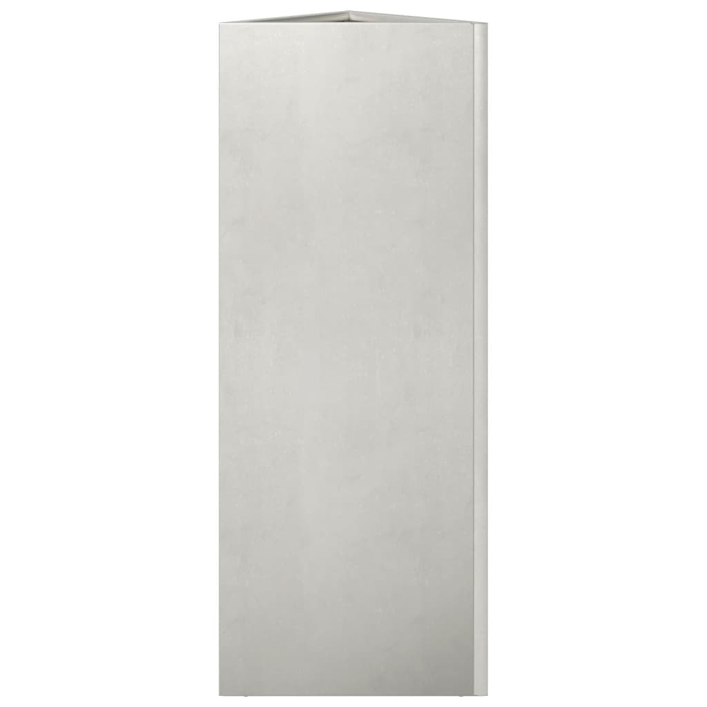 VidaXL Plantenbak driehoek 30x26x75 cm roestvrij staal