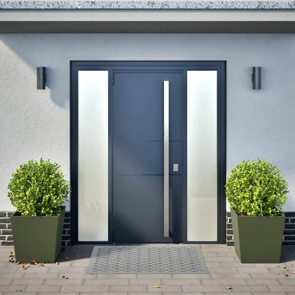 VidaXL Plantenbakken 2 st 50x50x50 cm staal olijfgroen