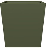 VidaXL Plantenbak 50x50x50 cm staal olijfgroen