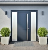 VidaXL Plantenbakken 2 st 50x50x50 cm staal wit