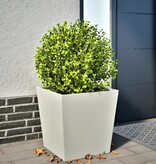 VidaXL Plantenbak 50x50x50 cm staal wit