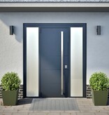 VidaXL Plantenbakken 2 st 40x40x40 cm staal olijfgroen