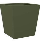 VidaXL Plantenbak 40x40x40 cm staal olijfgroen