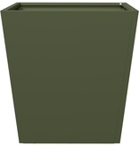 VidaXL Plantenbak 40x40x40 cm staal olijfgroen