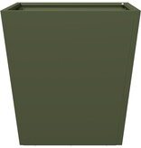 VidaXL Plantenbak 40x40x40 cm staal olijfgroen