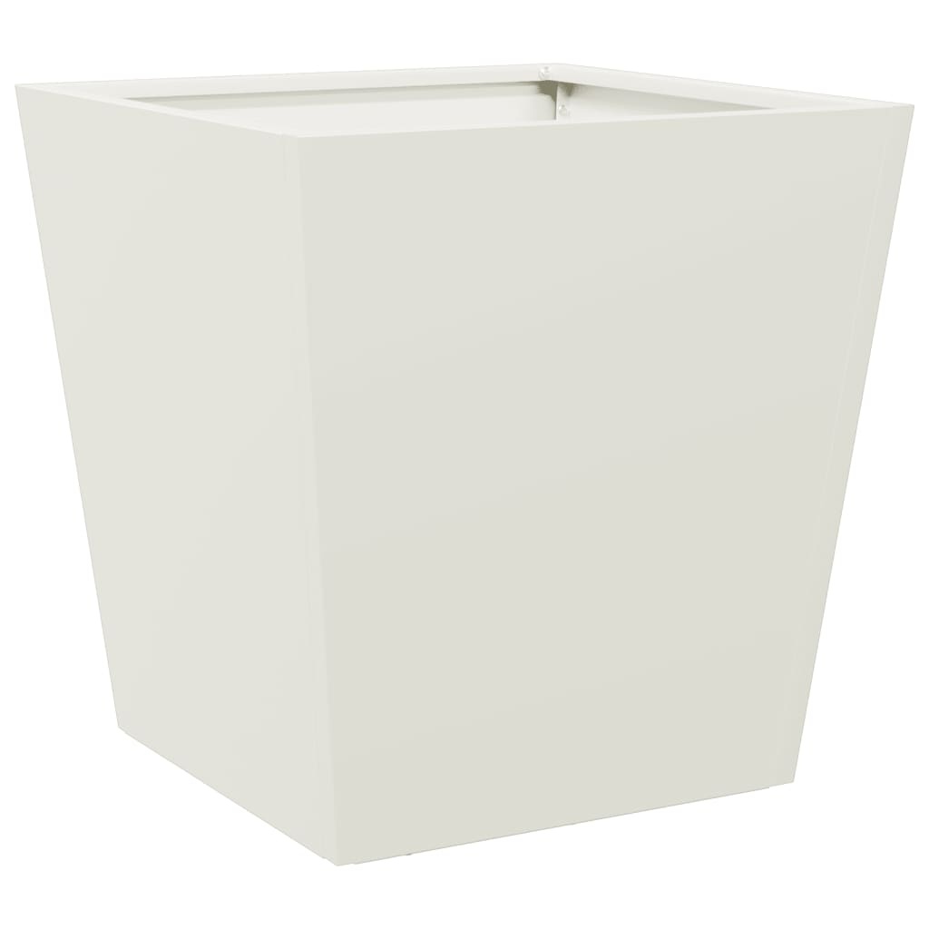 VidaXL Plantenbak 40x40x40 cm staal wit