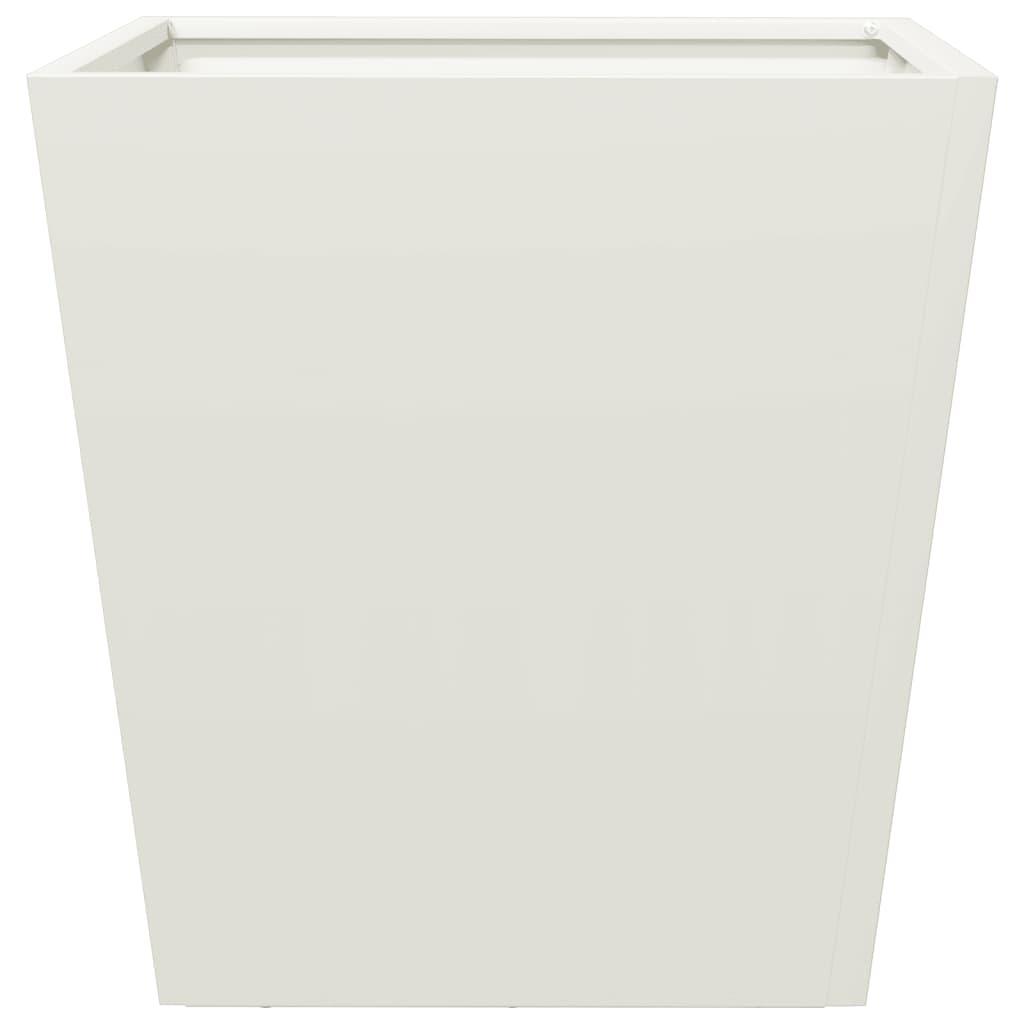 VidaXL Plantenbak 40x40x40 cm staal wit