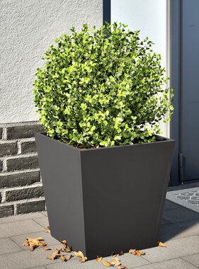 VidaXL Plantenbak 40x40x40 cm staal zwart