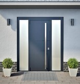 VidaXL Plantenbakken 2 st 30x30x30 cm staal wit