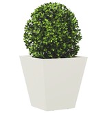 VidaXL Plantenbakken 2 st 30x30x30 cm staal wit