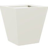 VidaXL Plantenbakken 2 st 30x30x30 cm staal wit