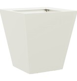 VidaXL Plantenbak 30x30x30 cm staal wit