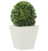 VidaXL Plantenbak 30x30x30 cm staal wit