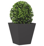 VidaXL Plantenbakken 2 st 30x30x30 cm staal zwart