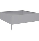 VidaXL Plantenbak verhoogd 100x100x25 cm gegalvaniseerd staal