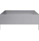 VidaXL Plantenbak verhoogd 100x100x25 cm gegalvaniseerd staal