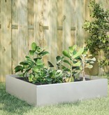VidaXL Plantenbak verhoogd 100x100x25 cm roestvrijstaal