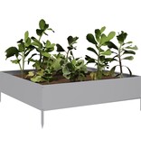 VidaXL Plantenbak verhoogd 100x100x33,5 cm gegalvaniseerd staal