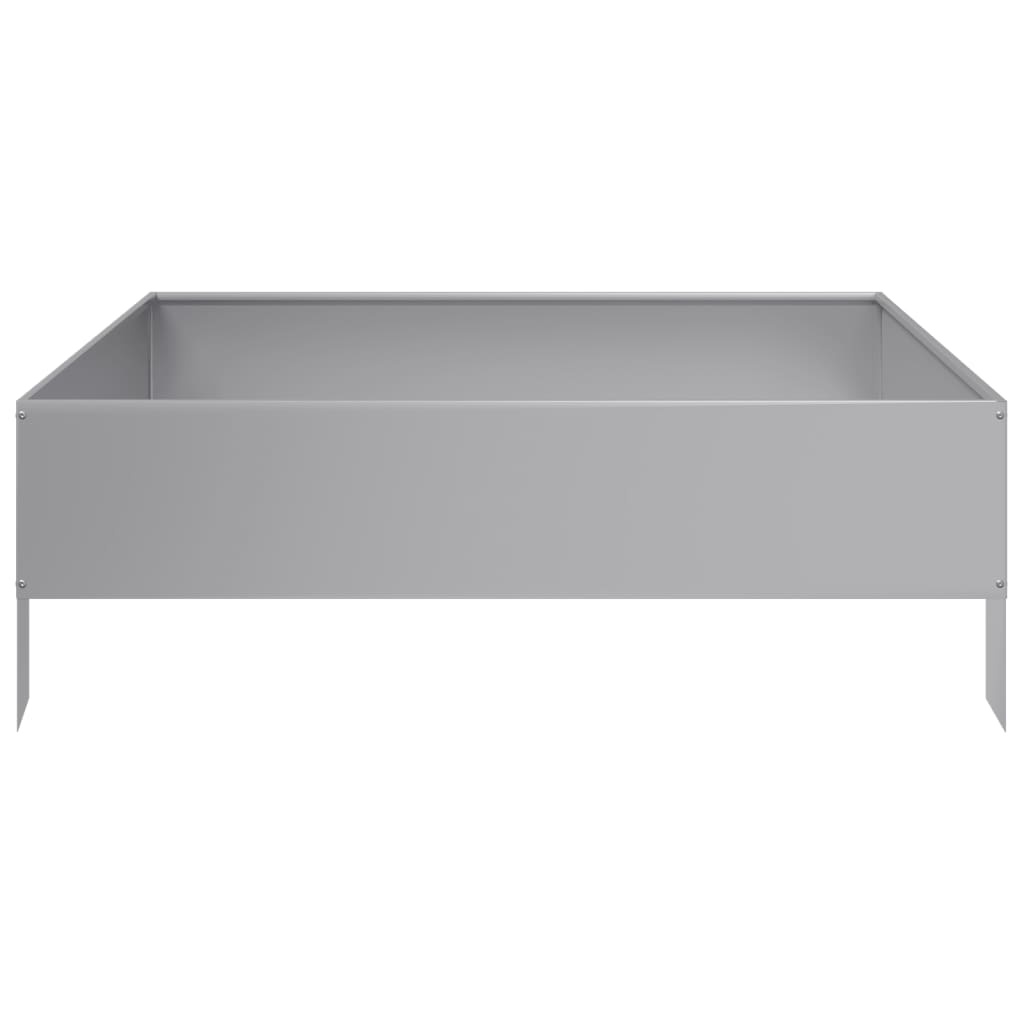 VidaXL Plantenbak verhoogd 100x100x33,5 cm gegalvaniseerd staal