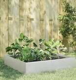 VidaXL Plantenbak verhoogd 100x100x33,5 cm roestvrijstaal