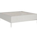 VidaXL Plantenbak verhoogd 100x100x33,5 cm roestvrijstaal