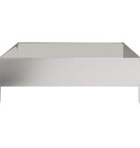 VidaXL Plantenbak verhoogd 100x100x33,5 cm roestvrijstaal