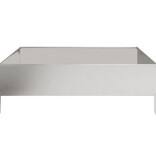 VidaXL Plantenbak verhoogd 100x100x33,5 cm roestvrijstaal