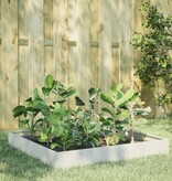 VidaXL Plantenbak verhoogd 100x100x26 cm staal wit