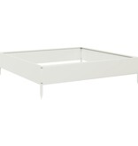 VidaXL Plantenbak verhoogd 100x100x26 cm staal wit