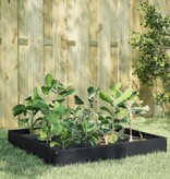 VidaXL Plantenbak verhoogd 100x100x26 cm staal zwart