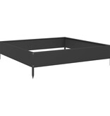 VidaXL Plantenbak verhoogd 100x100x26 cm staal zwart