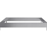 VidaXL Plantenbak verhoogd 100x100x18,5 cm gegalvaniseerd staal