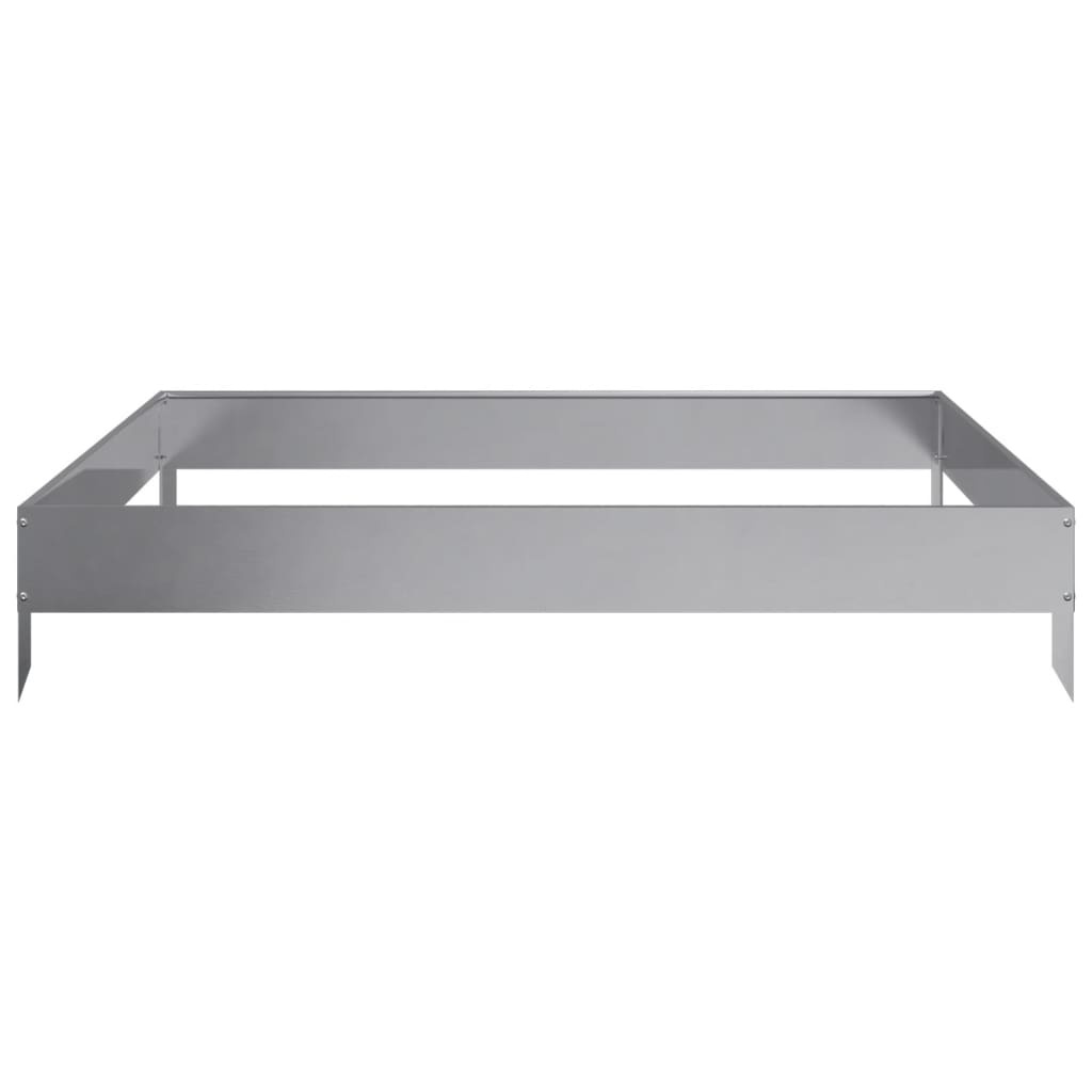 VidaXL Plantenbak verhoogd 100x100x18,5 cm gegalvaniseerd staal