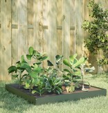 VidaXL Plantenbak verhoogd 100x100x18,5 cm staal olijfgroen